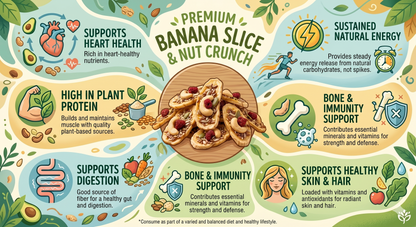 Premium Banana Seed Crunch, Slices Coated with Premium Seed Mix