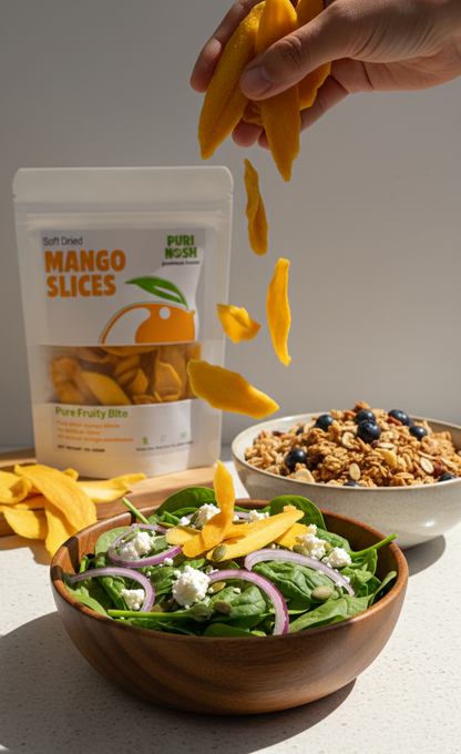 Naturally Sweet, Soft Dried Mango Slices